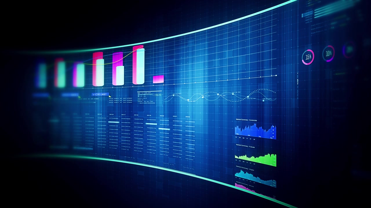 Futuristic global financial data visualization, world map and digital globe with candlestick chart, stock trading analytics, forex market dashboard, fintech infographic, big data interface