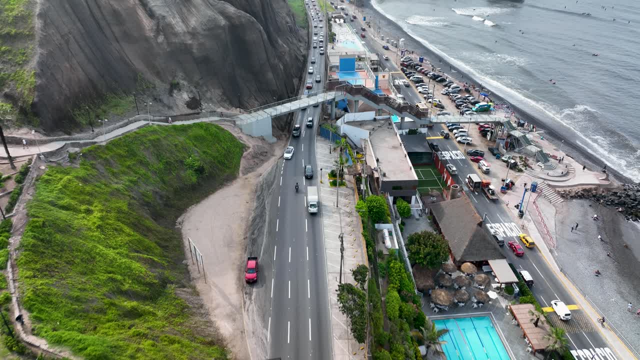 lima, ima, peru, 23 abril 2019 trafico en javier prado