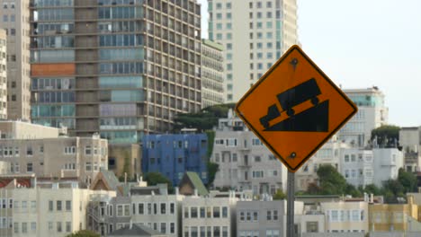 steep hill sign in san francisco