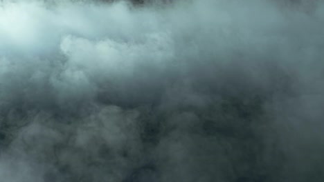 nubes de humo de hielo seco realista