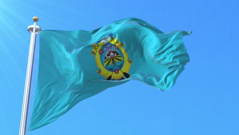 bandera de la provincia de san romano, perú.