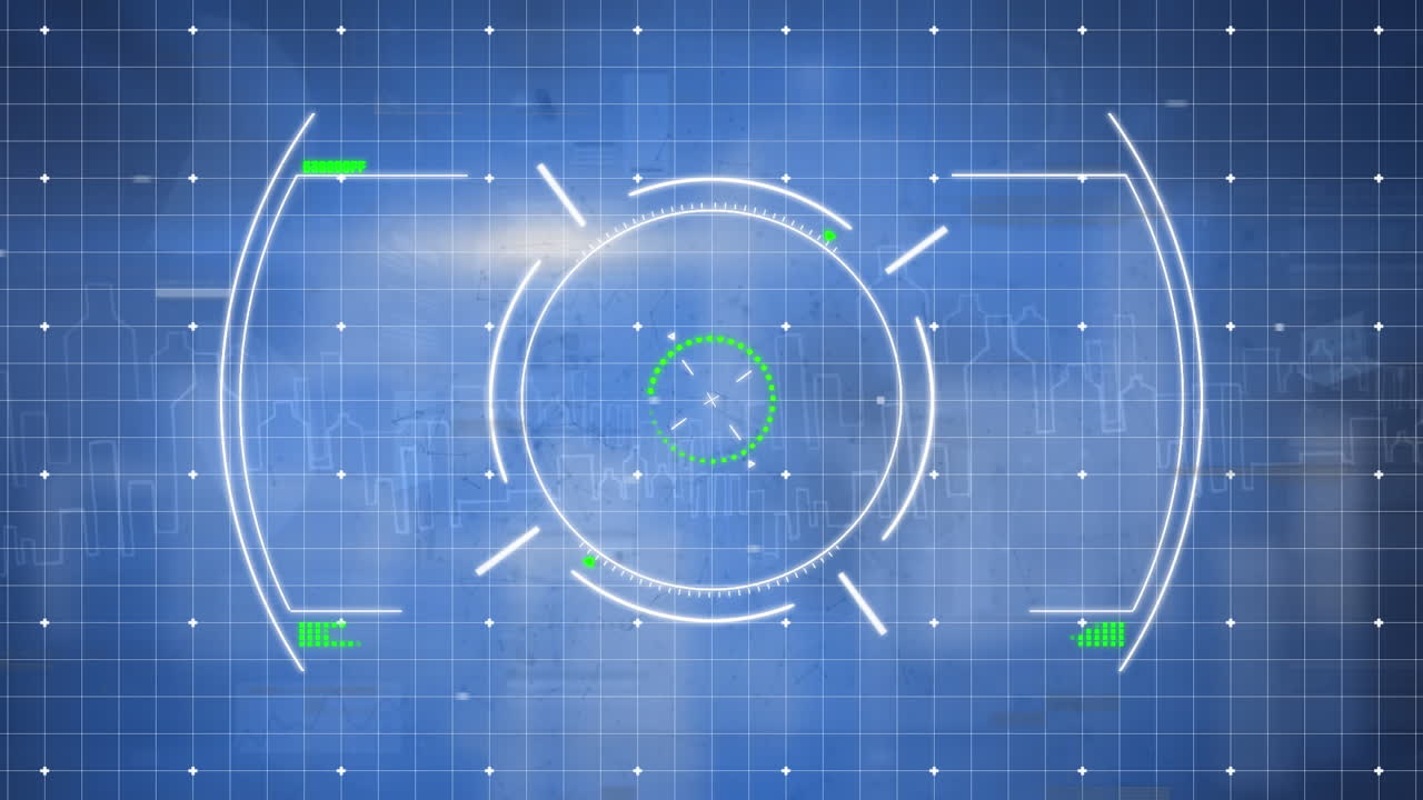 범위 스캐닝과 그리드 상의 데이터 처리의 애니메이션