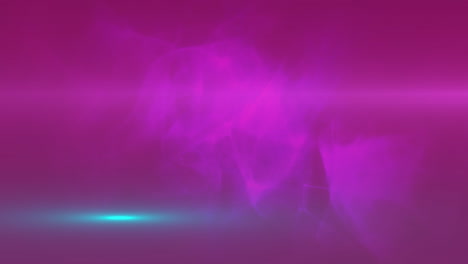 animación de las llamaradas de la lente sobre la niebla púrpura contra un fondo abstracto.