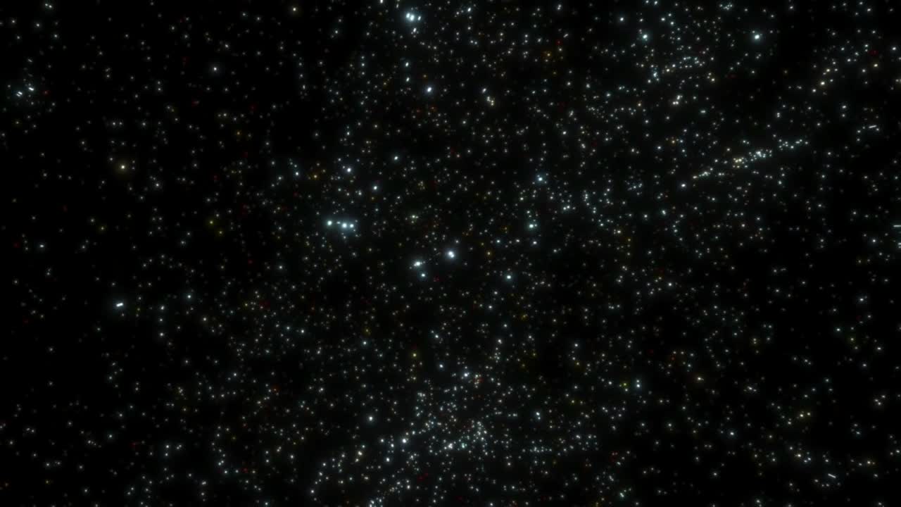 Flying through the stars. Universe exploration