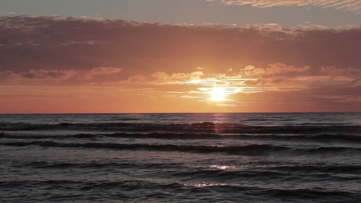 Sunset Sunrise on the Beach Latvia, Baltic Sea Summer