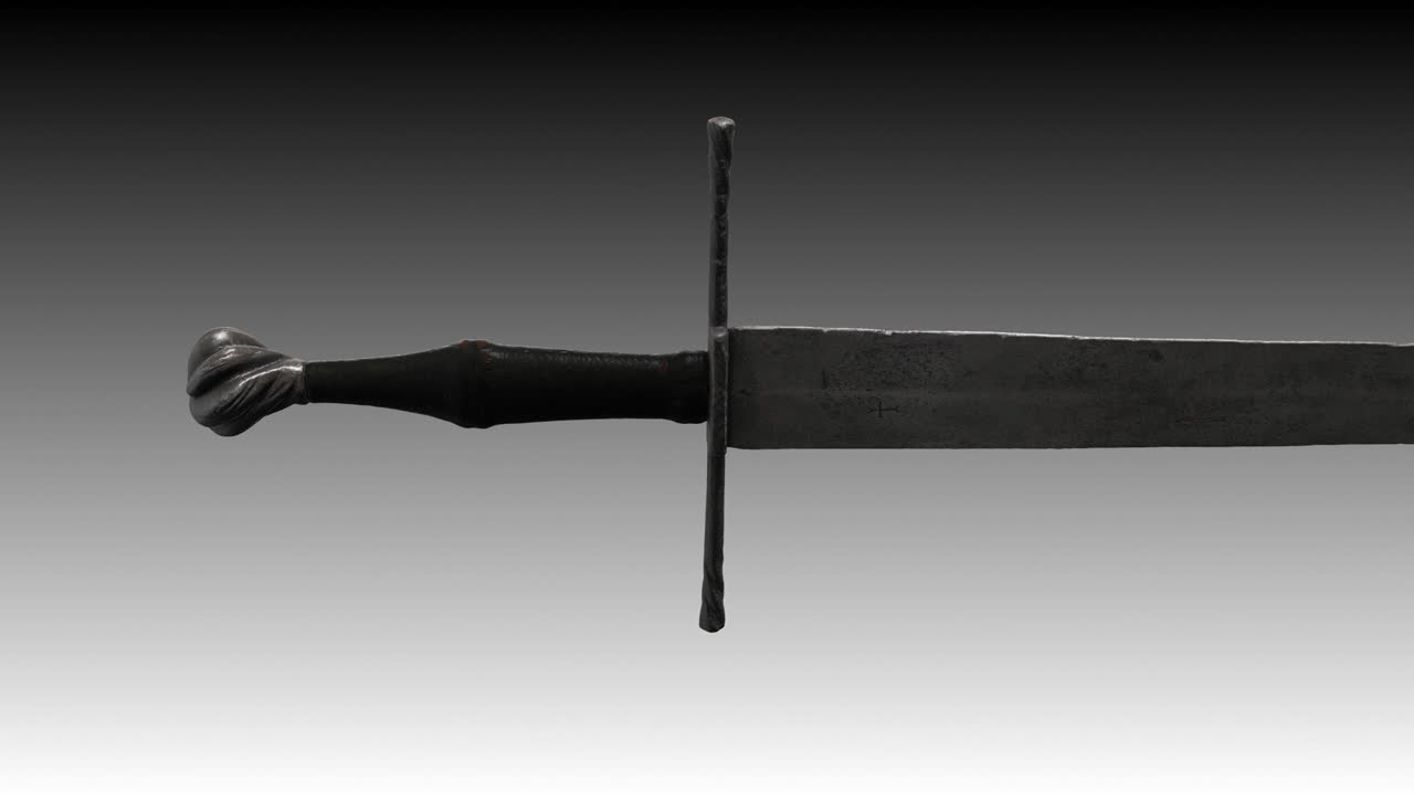 detalle del bucle de rotación de la espada de armamento alemana