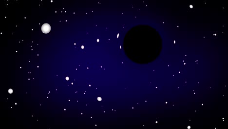 4k cartoon black hole animation