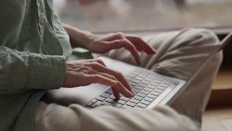 person working on a laptop