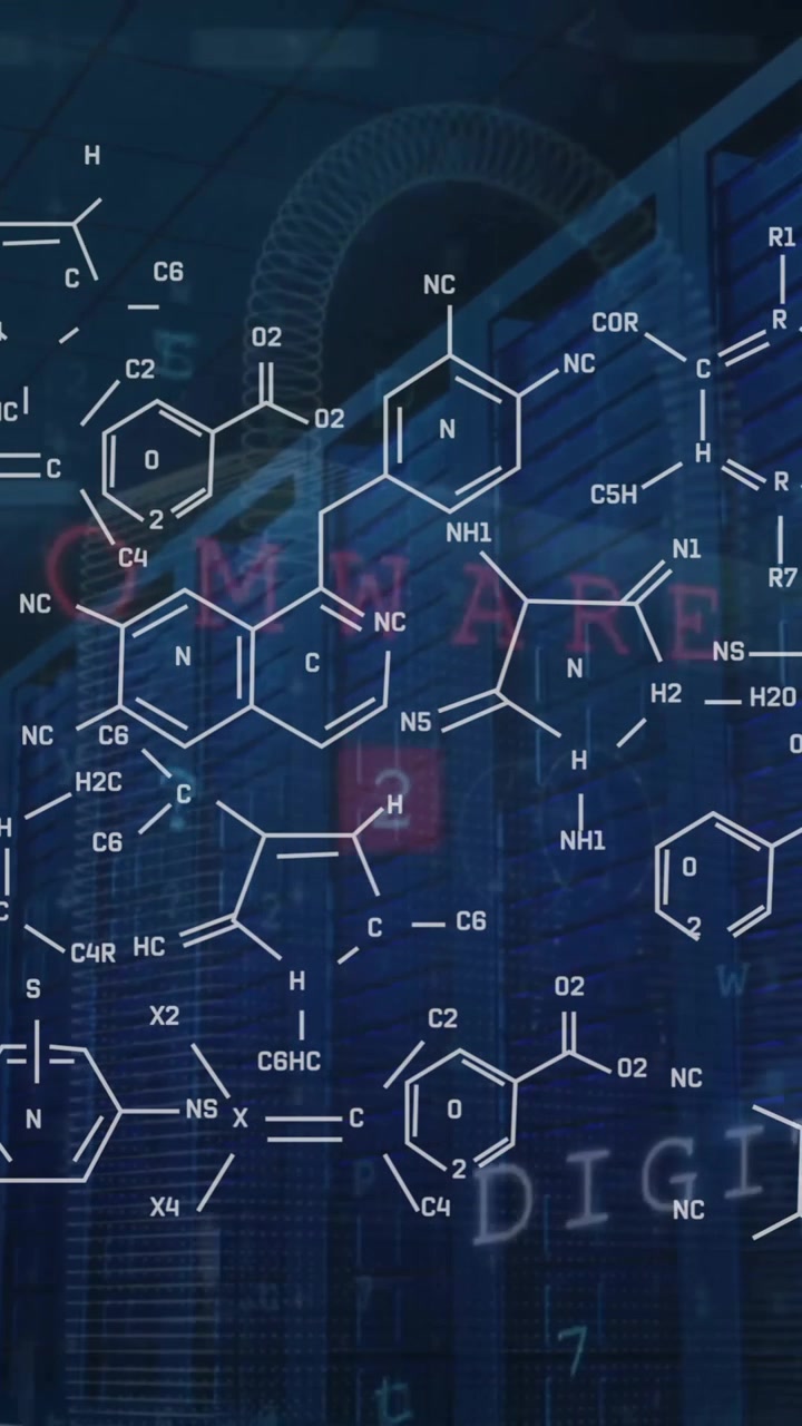 Animation of scientific data processing over computer servers