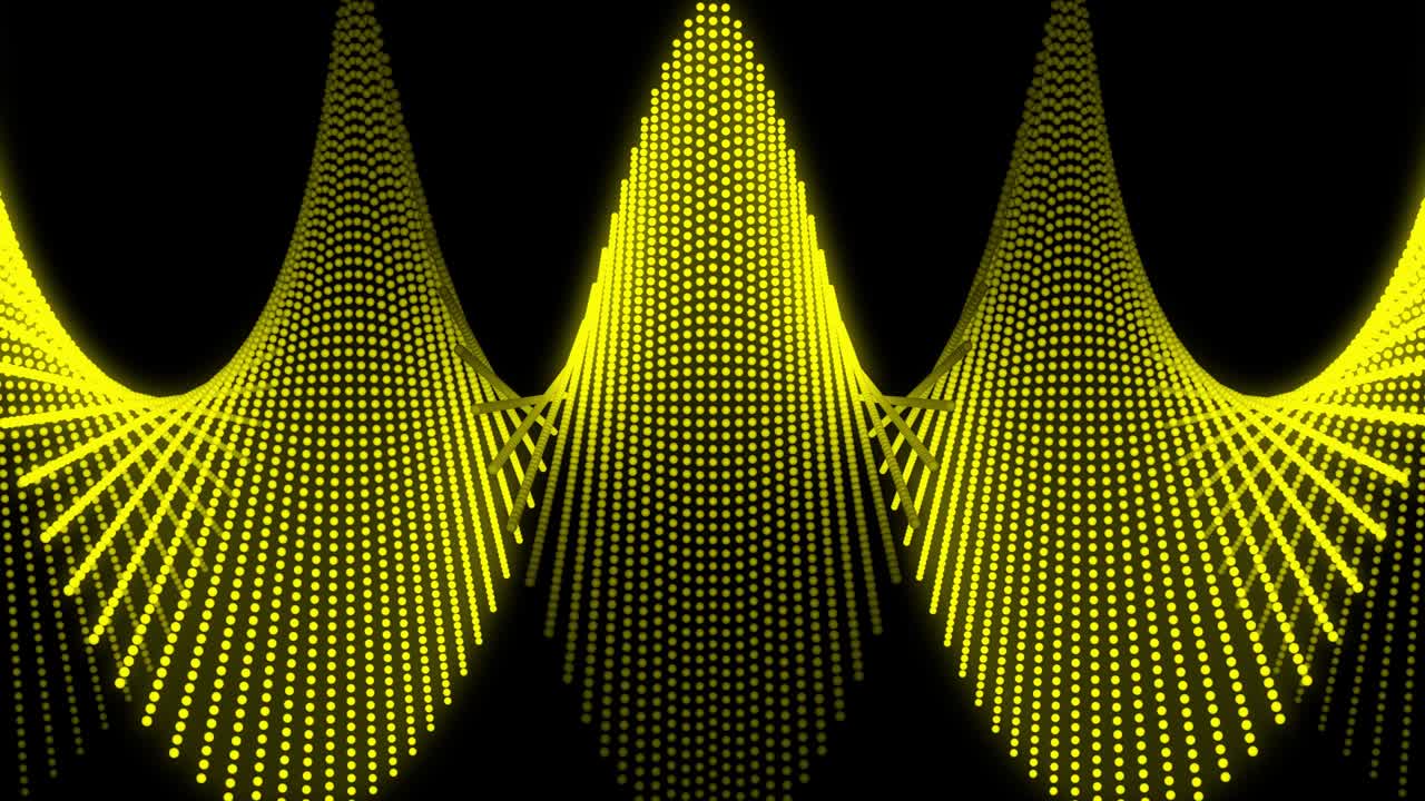 Yellow color Dot Shape Pattern animation motion graphics