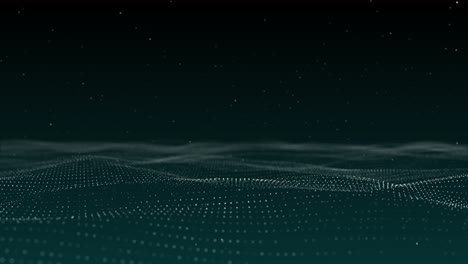 abstract digital futuristic technology or science dynamic particle waves data flow cyber shine lines