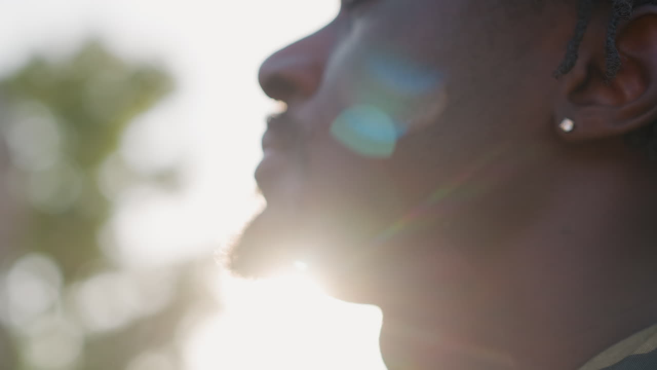 Quiet Soldier Considers Twilight Calm, Peaceful Soldier Contemplates Sunset In Camouflage, Tranquil Soldier Dressed In Camouflage Reflects On Peaceful Sunset During Evening Hours Gently