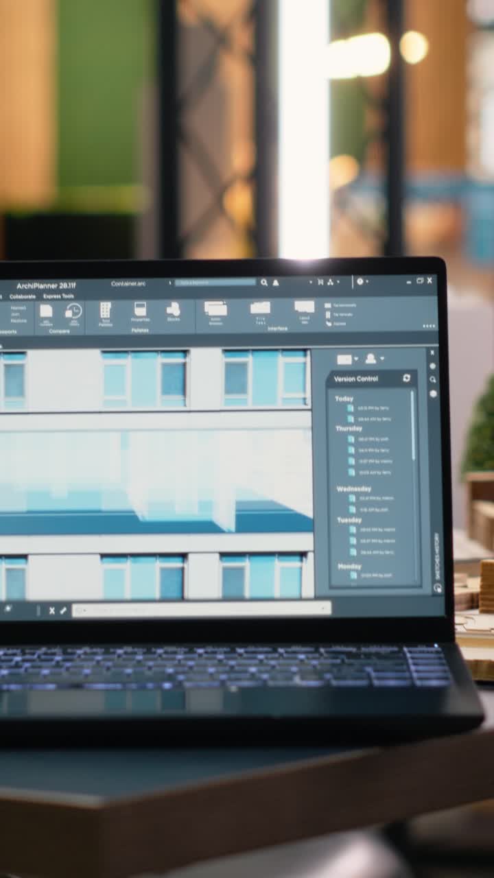 Vertical Video Development workspace with empty desks ready for property investment strategies