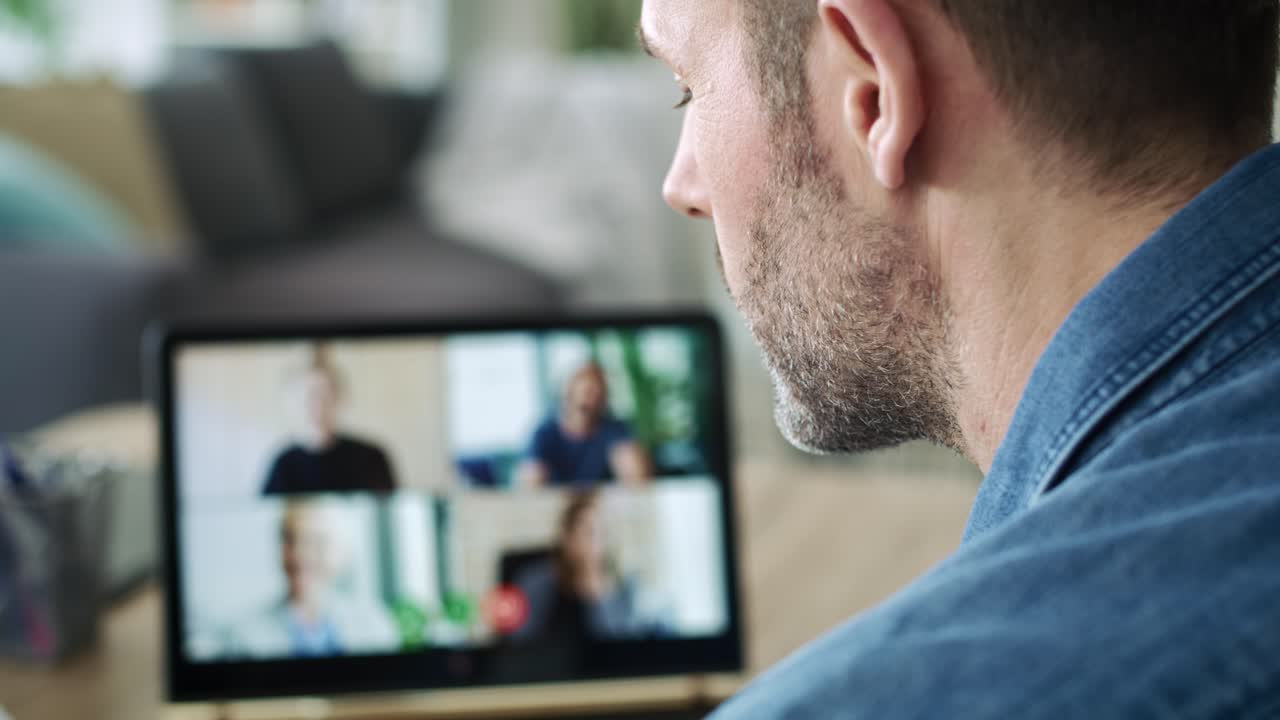Video conference during home office