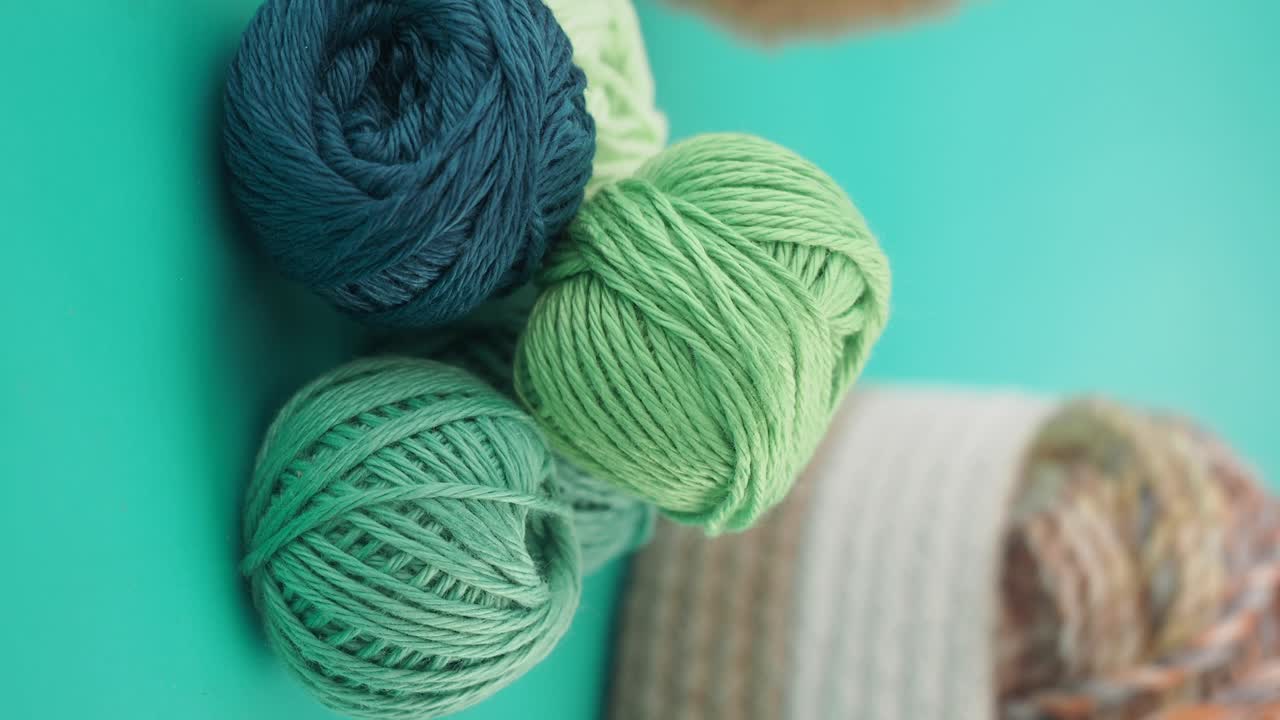Colorful Yarn Balls for Knitting and Crafts