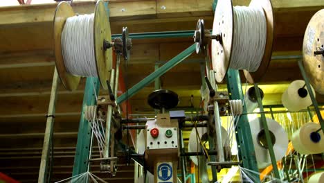 Thread-roll-machine-in-rope-making-industry-4k