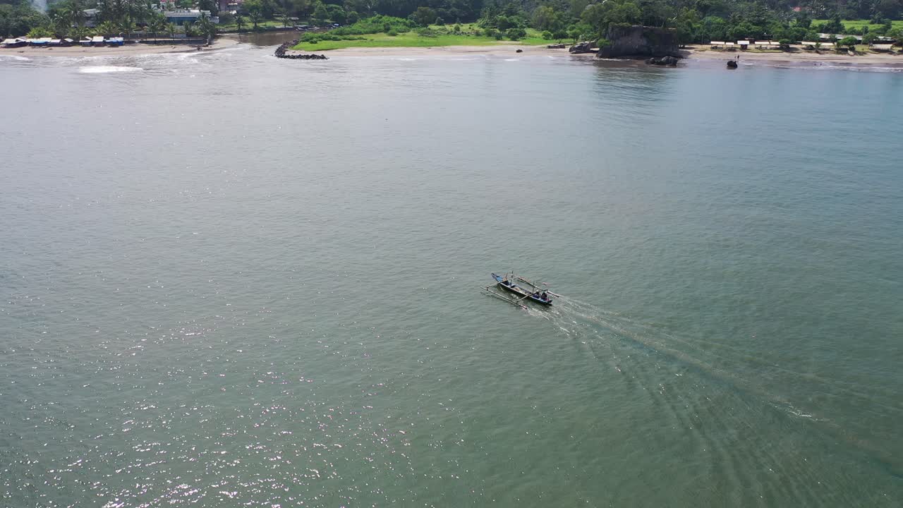 Traditional Boat on the Ocean