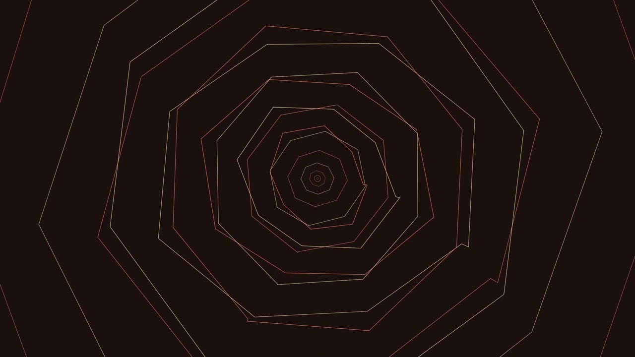 Abstract Geometric Animation of Expanding Octagonal Lines