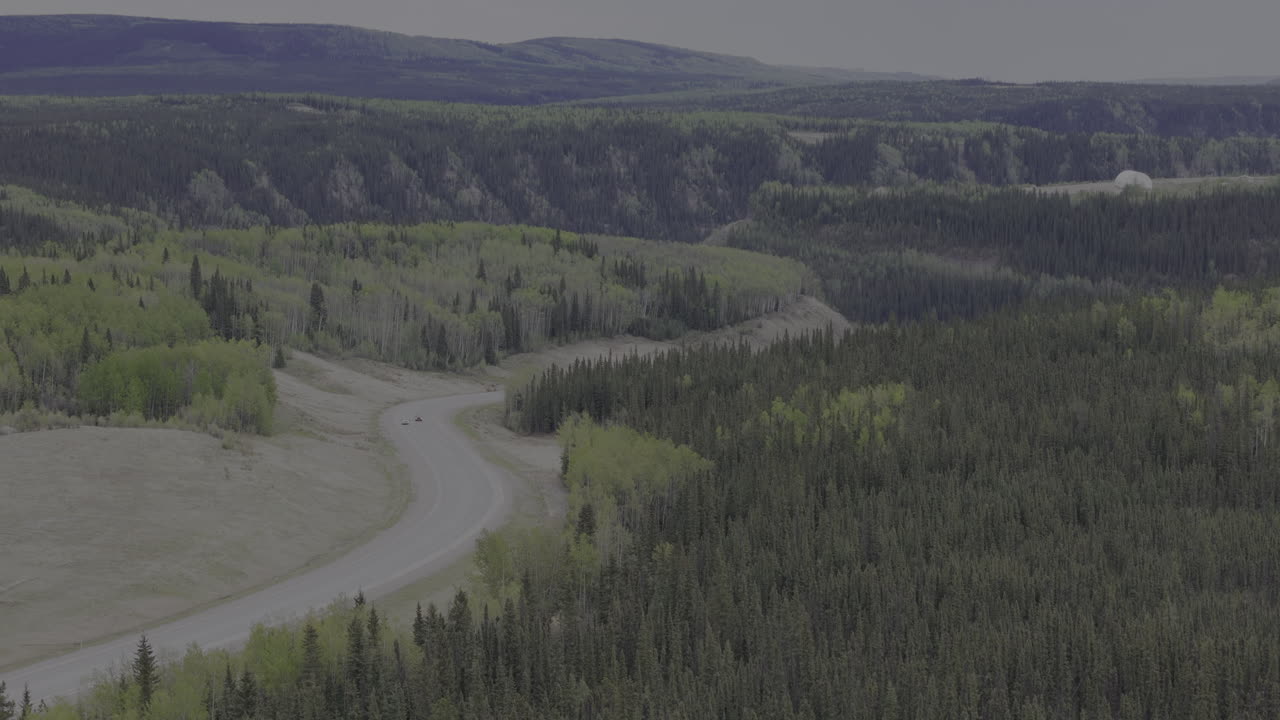 The Alaska Highway cuts through Yukon’s vast wilderness.