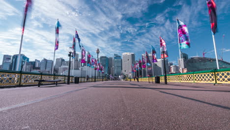 a time lapse captures the moments a skywriter informs sydney of mental health awareness week.