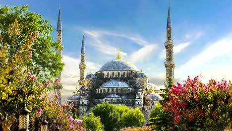 cinemagraph - la mezquita del sultán ahmed (mezquita azul), estambul, turquía.
