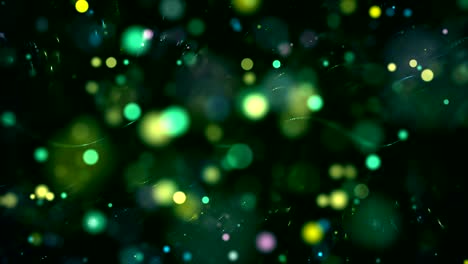 fondo abstracto de partículas brillantes lentas. bucle sin costuras. tienen diferentes colores. consulte mi página