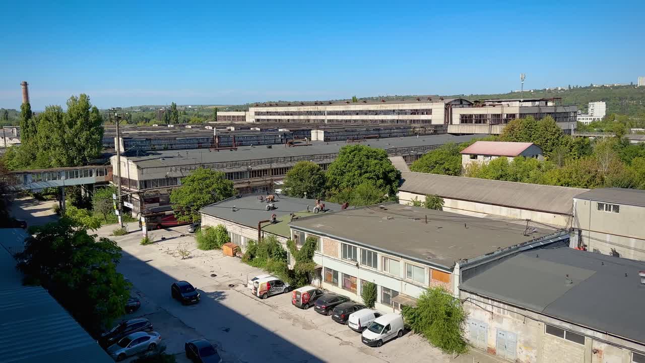 View of an industrial area near Zity Mall, Chisinau, Moldova