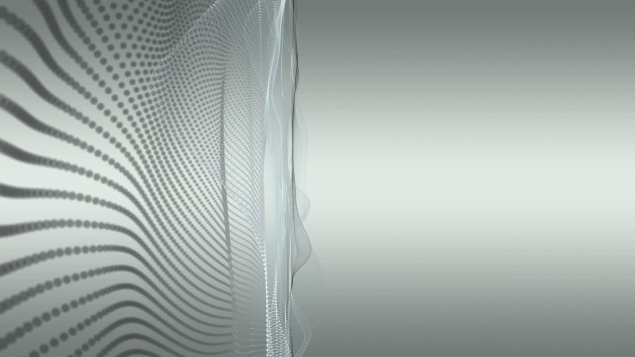 fantastica animazione con oggetto d'onda di particelle al rallentatore, 4096x2304 loop 4k