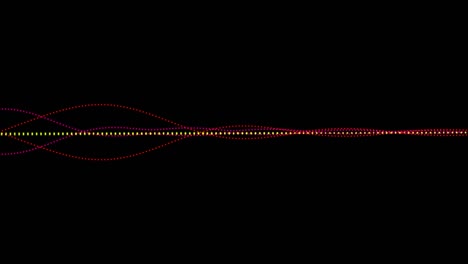 animación de bucle sin costuras mínima de la forma de onda de audio o el espectro de audio.