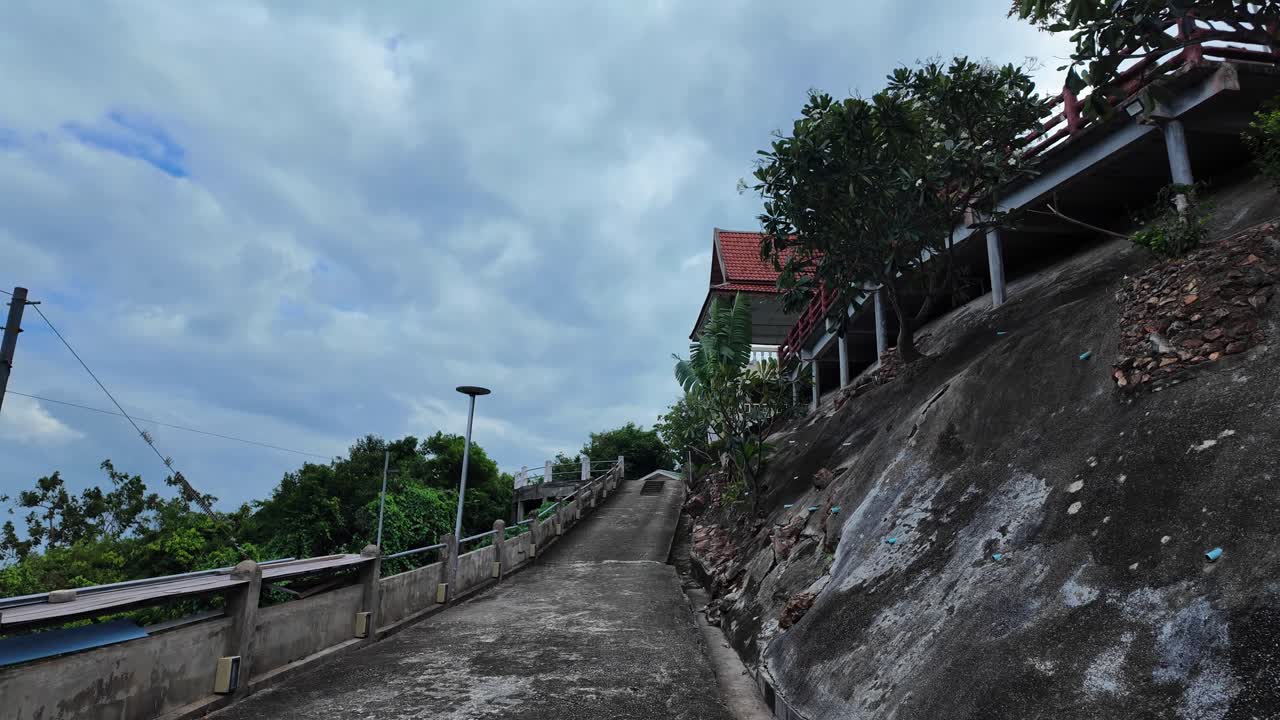 Koh Samui temple Wat Khao Chedi Thailand steps hilltop Southeast Asia landmark