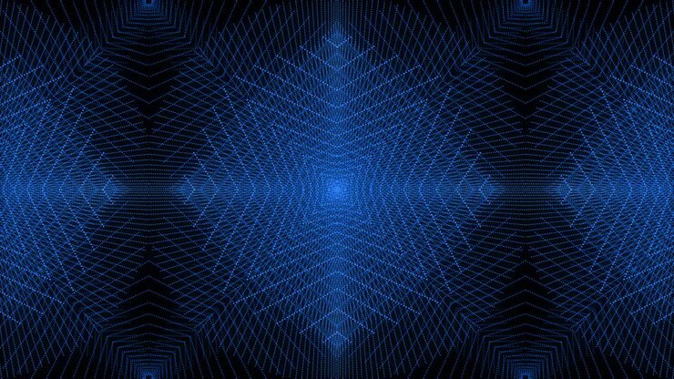 Blue color Pattern gothic design animation motion graphics
