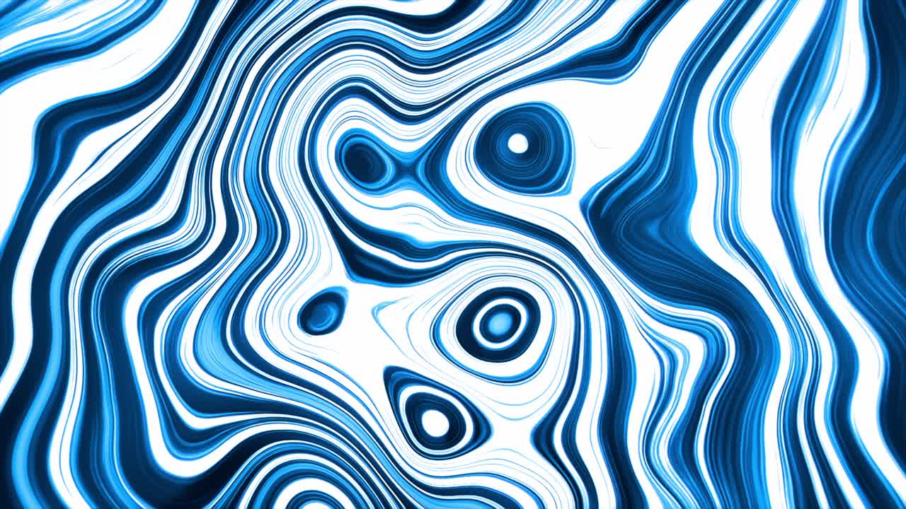 Abstract Blue and White Swirls