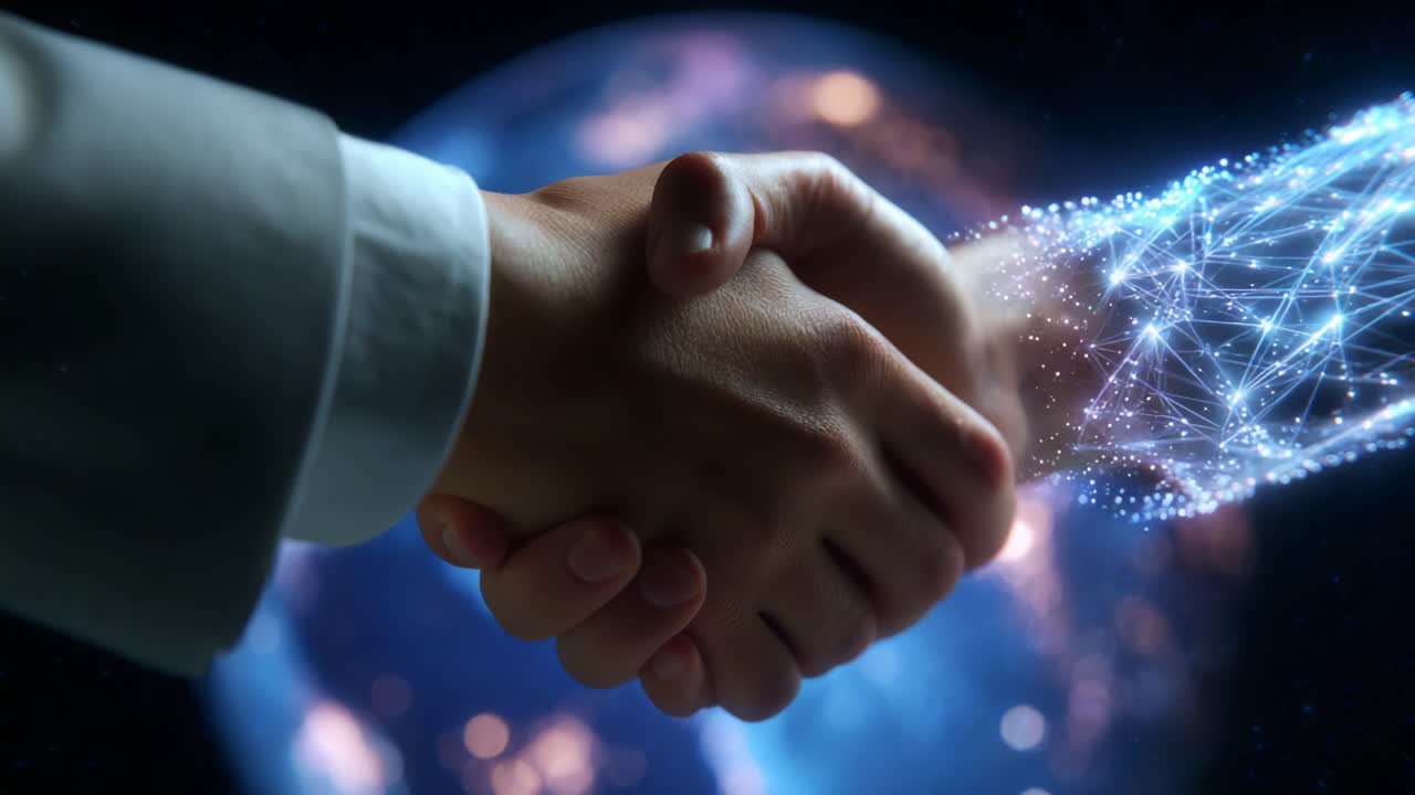 A hands-on approach to collaboration: the merging of human potential with digital innovation showcases a future where technology and humanity thrive in tandem, creating promising opportunities for progress and advancement