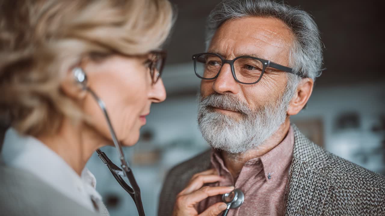 A Thoughtful Consultation Between a Medical Professional and a Patient, Highlighting Empathy and Connection in Healthcare Settings