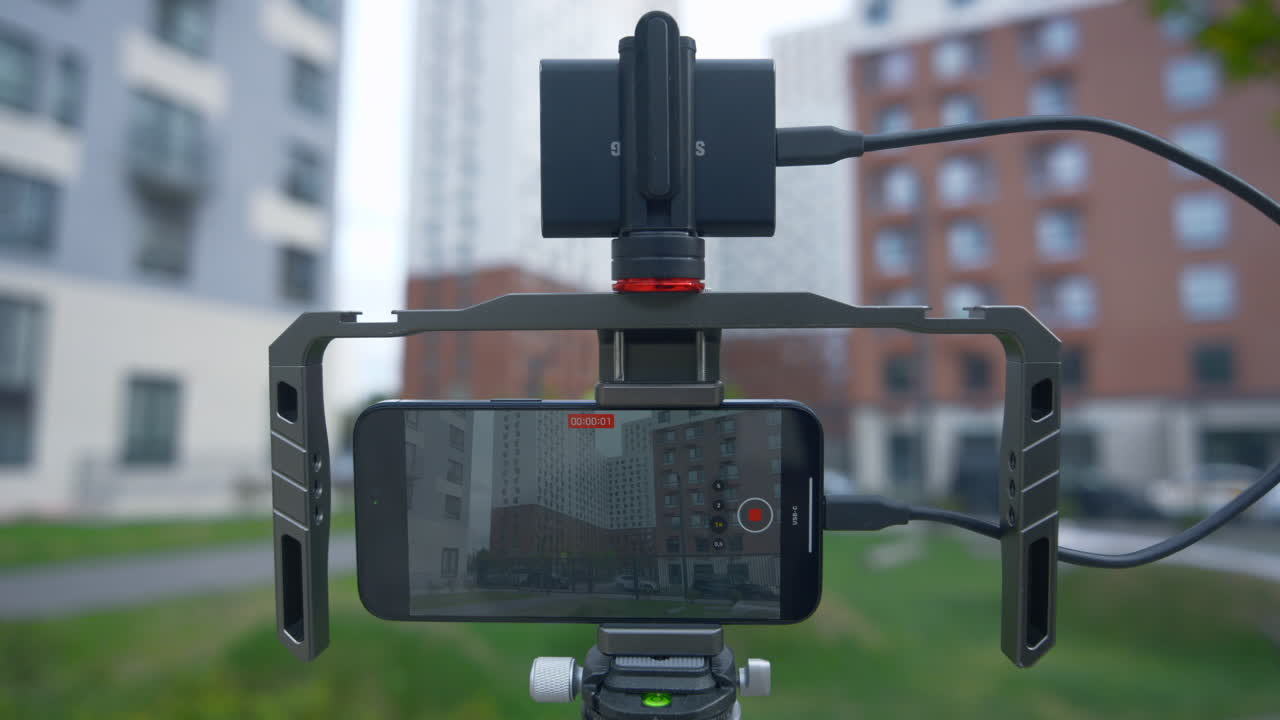 configuración de grabación de video en el teléfono inteligente