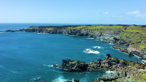 Jagged-yet-pristine-coastline-of-Socorro-Island,-Punta-Tosca