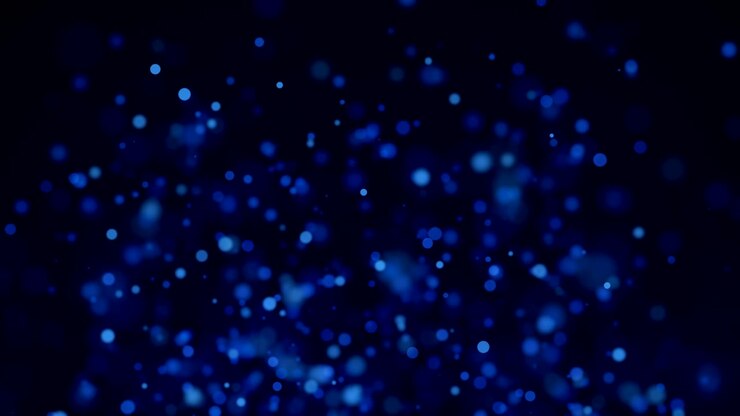 Sfondo animato astratto bokeh in loop blu