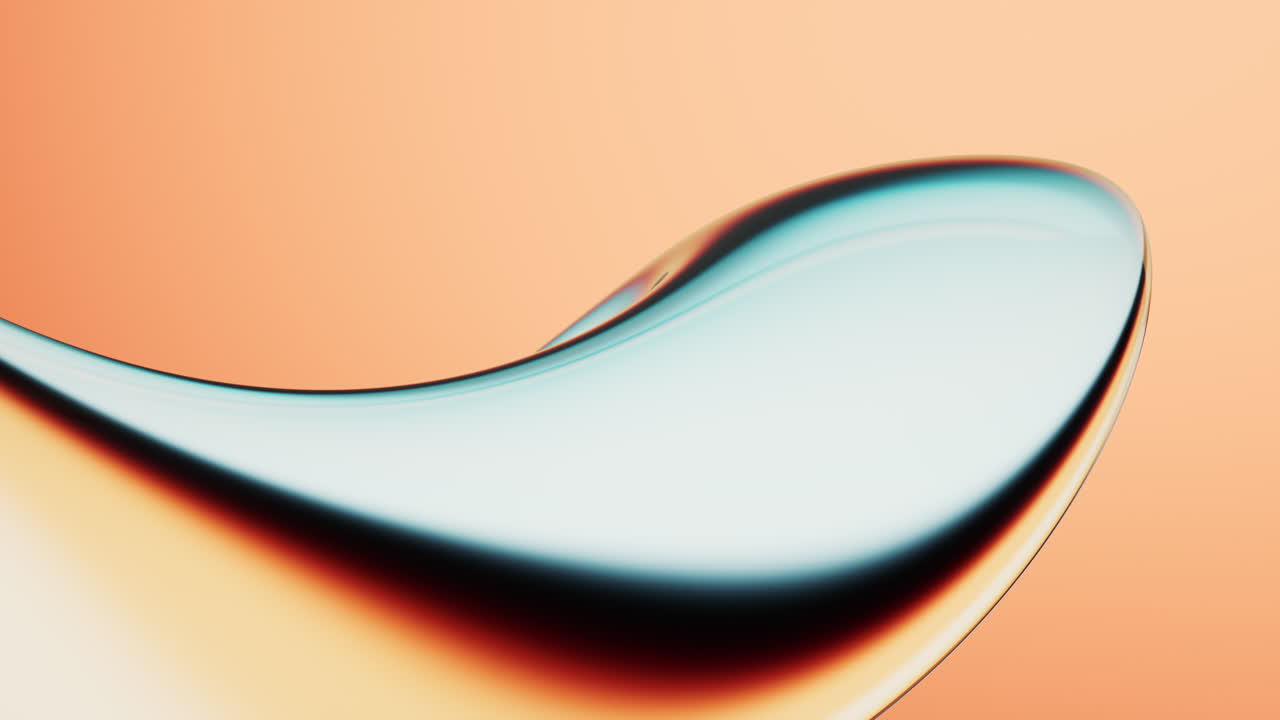 Abstract colorful gradient glass background with smooth transitions of color, 3d rendering.