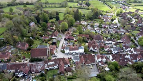 Aerial-footage-of-Sutton-Valence-near-Maidstone-Kent