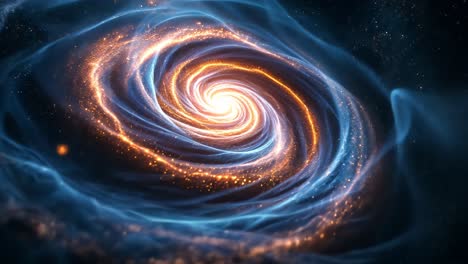 spiral galaxy in deep space