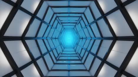 Futuristic Hexagon Tunnel