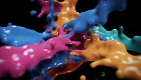 abstract colorful paint splash