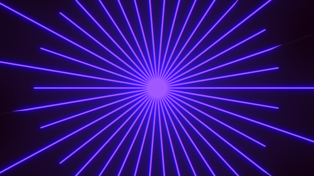 lignes géométriques de lumière led violet néon