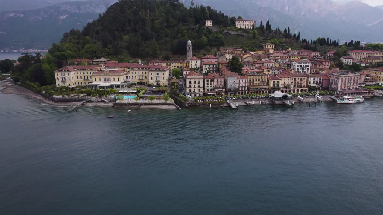 elegante arquitectura de bellagio en el lago de como, italia