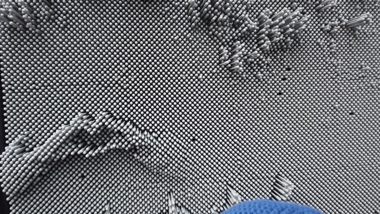 "pinart 3d" patrón abstracto. el fondo de las uñas de plástico.