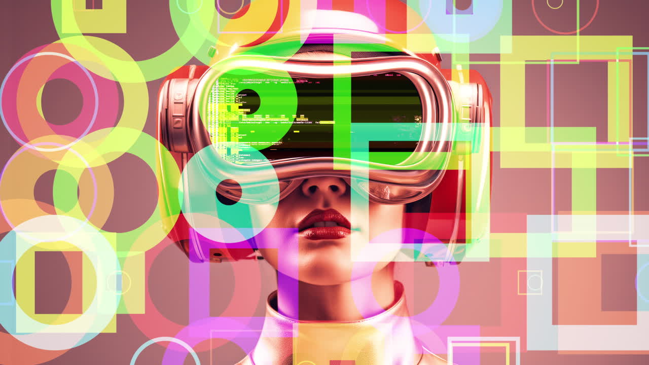 mujeres con auriculares vr generativos a.i.