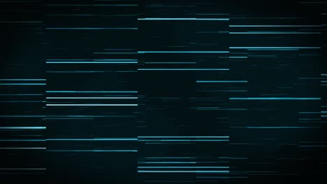 animation of thin pulsating glowing blue lines slowly scrolling over black background