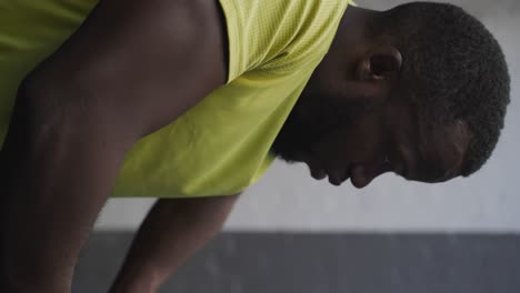 man exercising in an urban setting