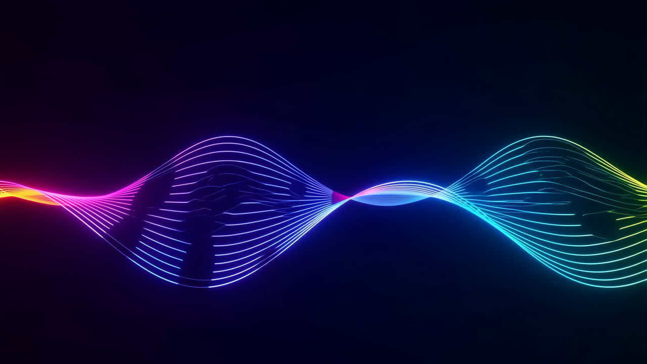 Vibrant Abstract Neon Wavelengths