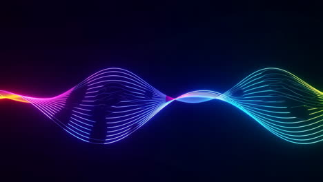 vibrant abstract neon wavelengths
